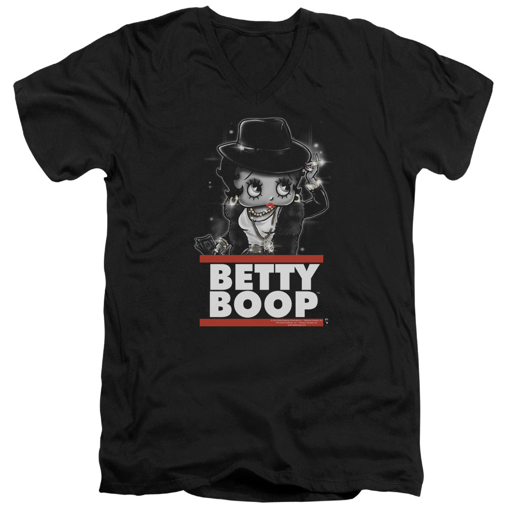Betty Boop Bling Bling Boop V-Neck T-Shirt