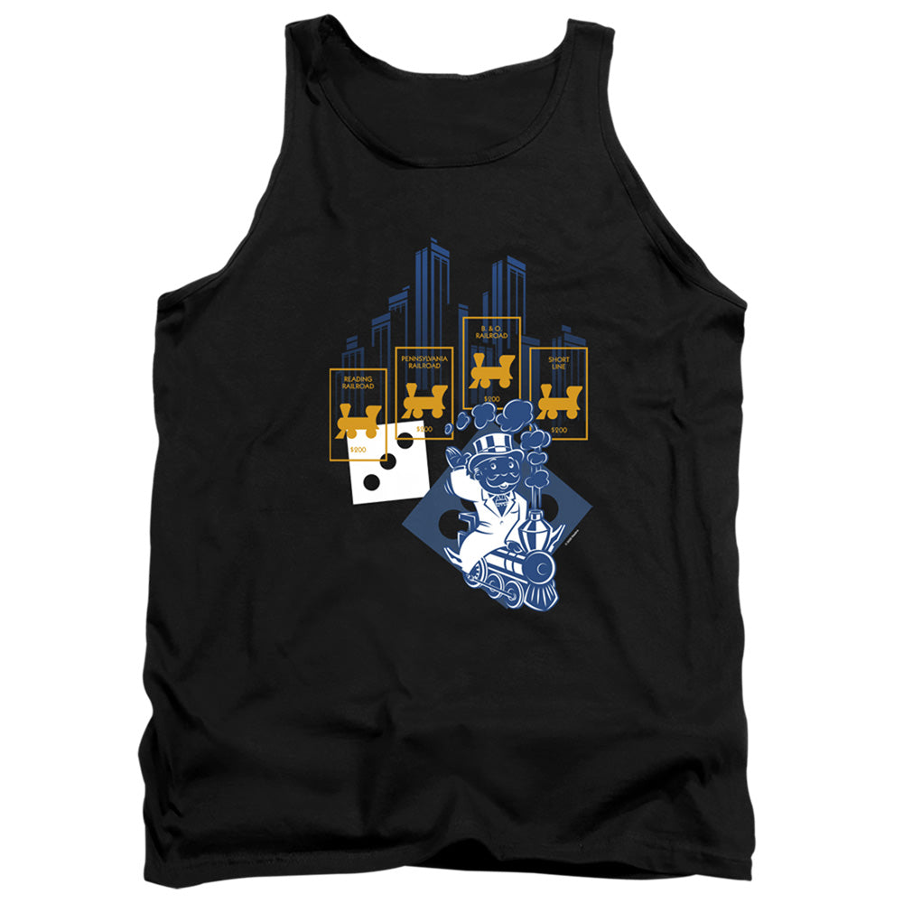Monopoly The True Railroad Tycoon No Logo Tank Top