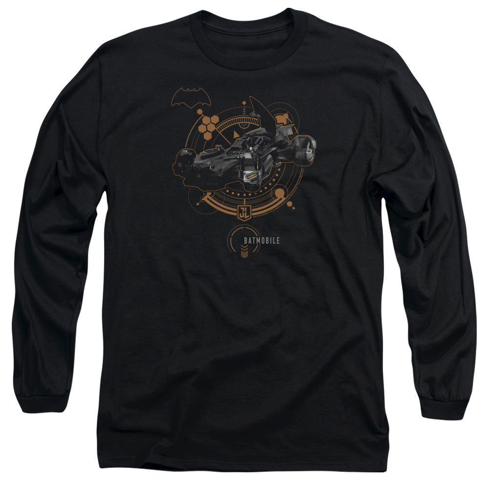 Justice League Batmobile Long Sleeve T-Shirt