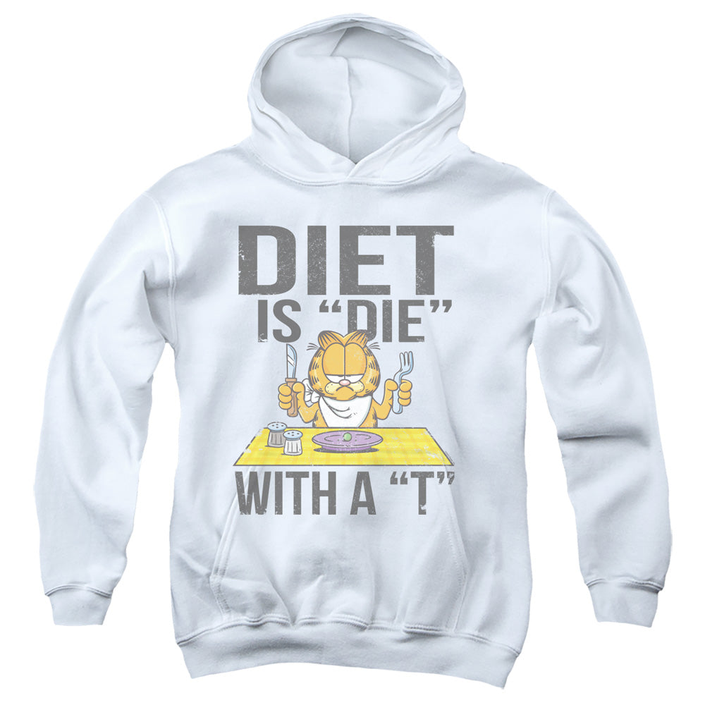 Garfield Diet Is Die With A T Youth Hoodie