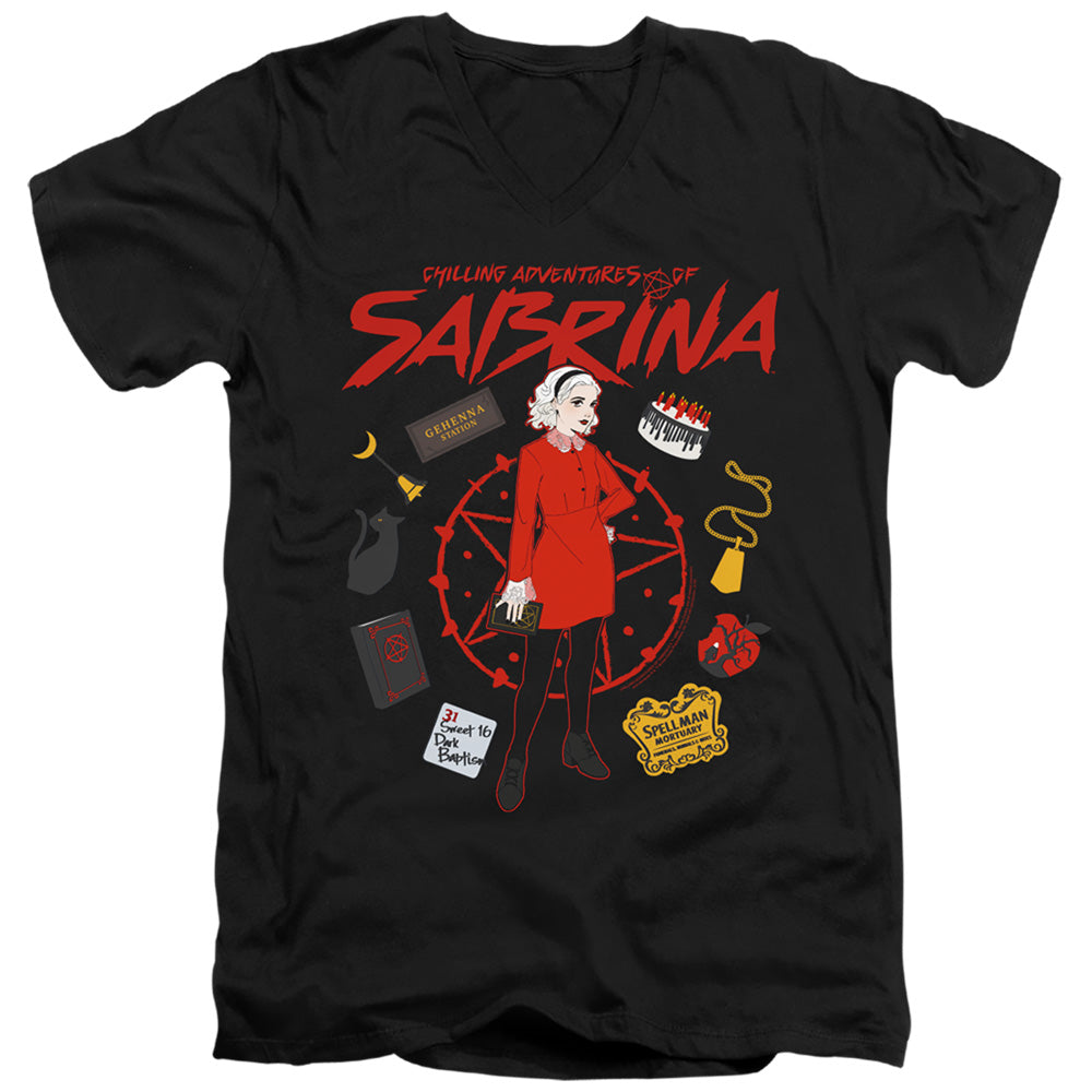 Chilling Adventures Of Sabrina Circle V-Neck T-Shirt