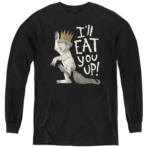 Where the Wild Things Are I'll Eat You Up Max Youth Long Sleeve T-Shirt