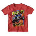 Bigfoot Mayhem Monster youth t-shirt in red heather