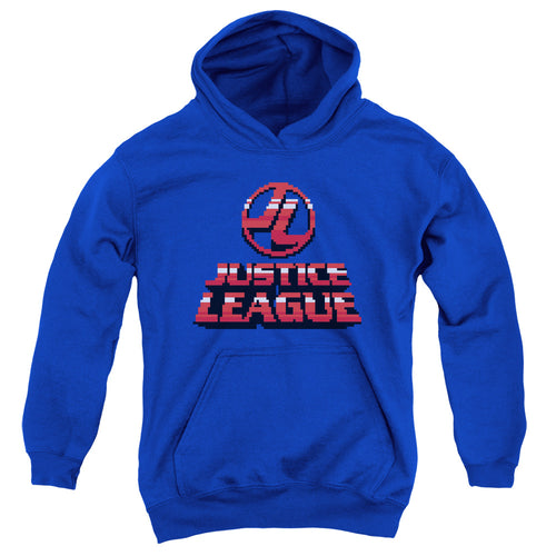 Justice League 8 Bit Jla Youth Hoodie