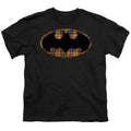Batman Torn Plaid Logo Youth/Toddler T-Shirt