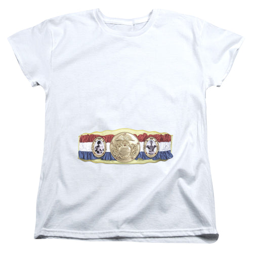 Rocky Championship Belt Womens T-Shirt