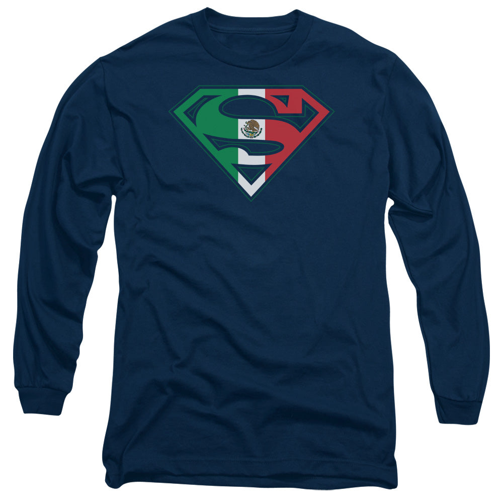 Superman Mexican Shield Long Sleeve T-Shirt