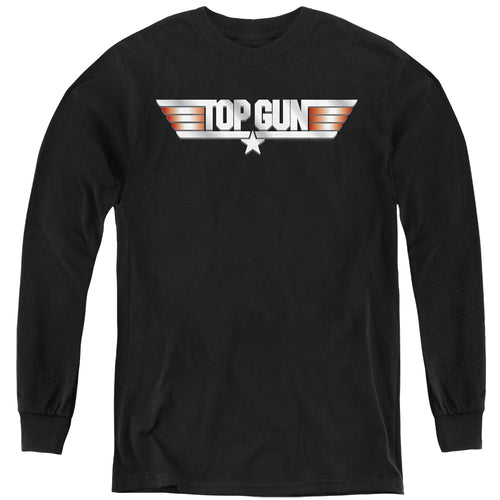 Top Gun Logo Youth Long Sleeve T-Shirt