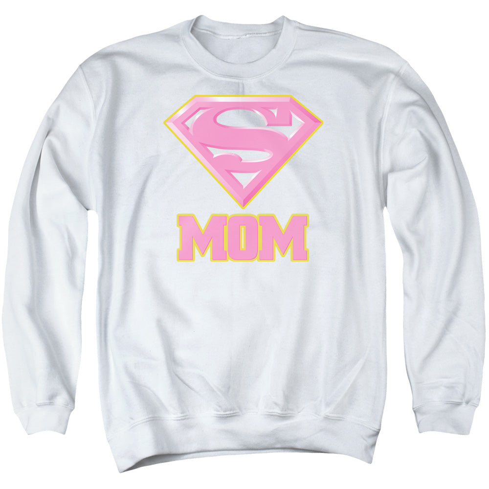 Superman Super Mom Pink Crewneck Sweatshirt