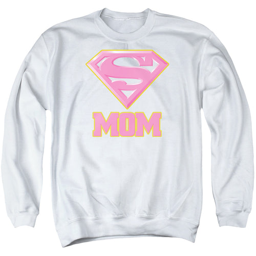 Superman Super Mom Pink Crewneck Sweatshirt