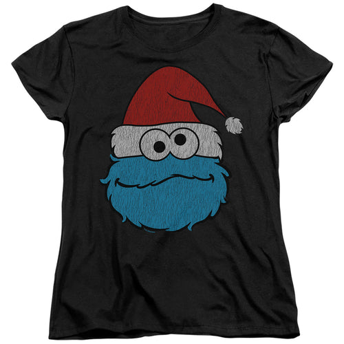 Sesame Street Cookie Monster Christmas Womens T-Shirt