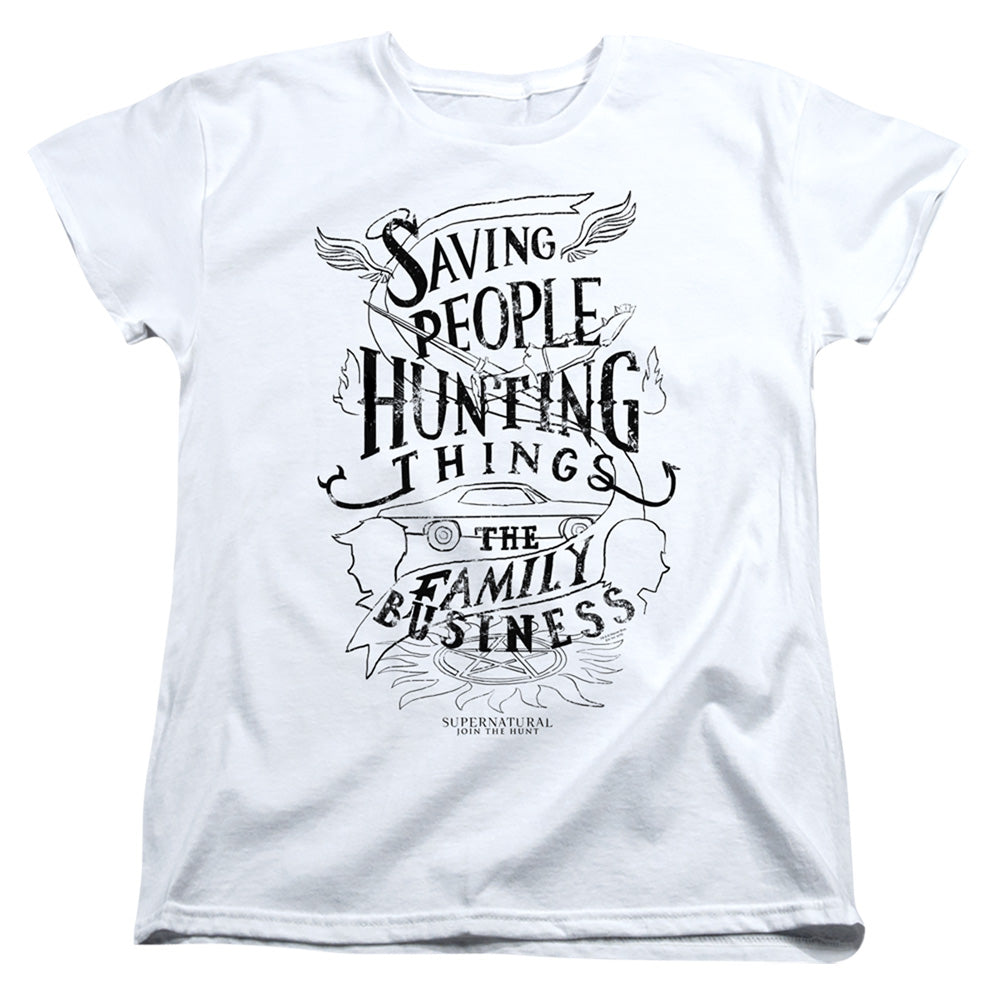 Supernatural Saving People Hunting Things Womens T-Shirt