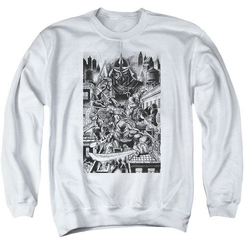 Teenage Mutant Ninja Turtles Take Down Shredder Crewneck Sweatshirt