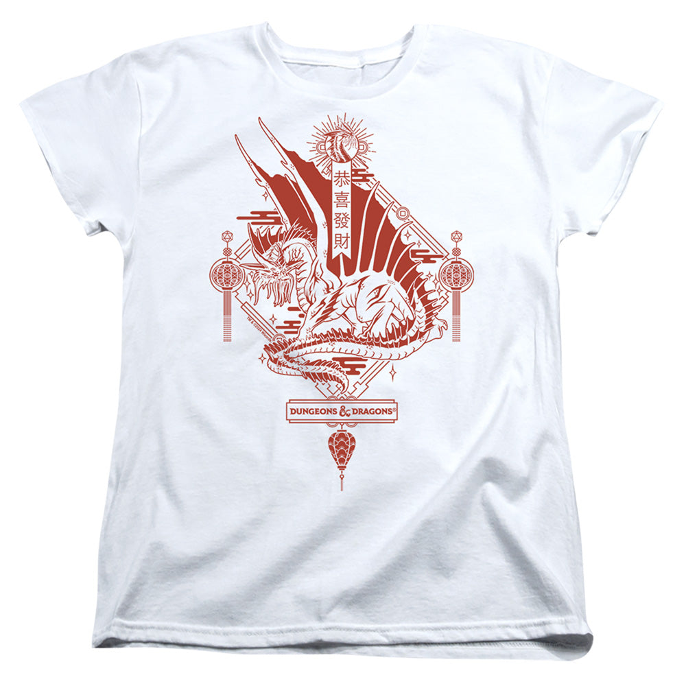 Dungeons & Dragons Year of the Dragon Red Lantern Womens T-Shirt