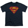 Superman Shattered Shield Navy Youth/Toddler T-Shirt