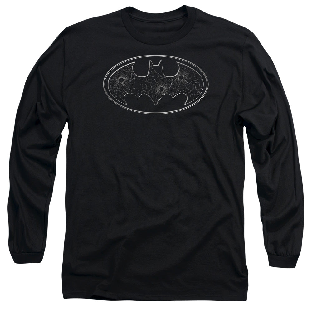 Batman Glass Hole Logo Long Sleeve T-Shirt