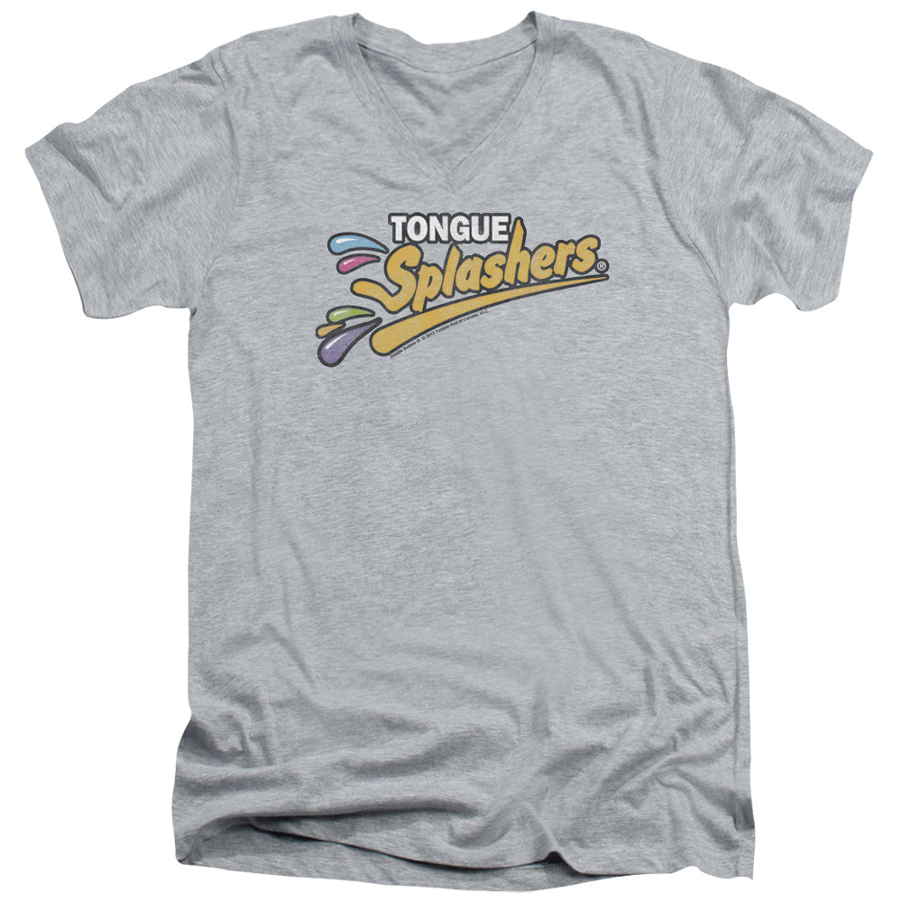 Dubble Bubble Tongue Splashers Logo V-Neck T-Shirt