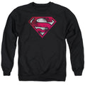 Superman War Torn Shield Crewneck Sweatshirt