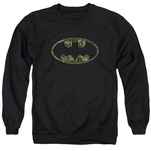 Batman Tattered Logo Crewneck Sweatshirt