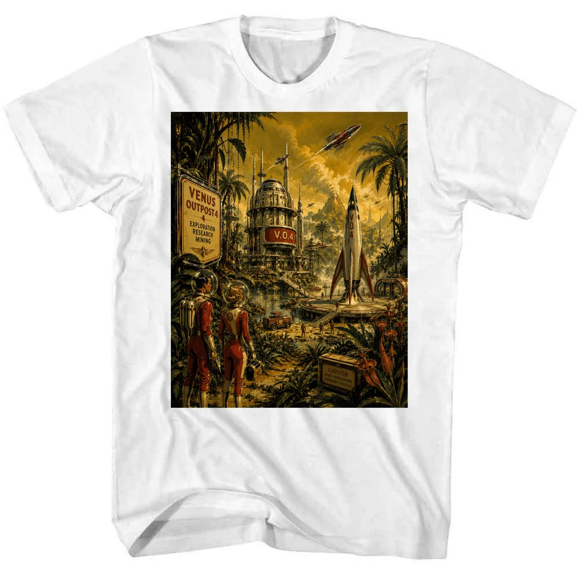 Life on Venus White t-shirt