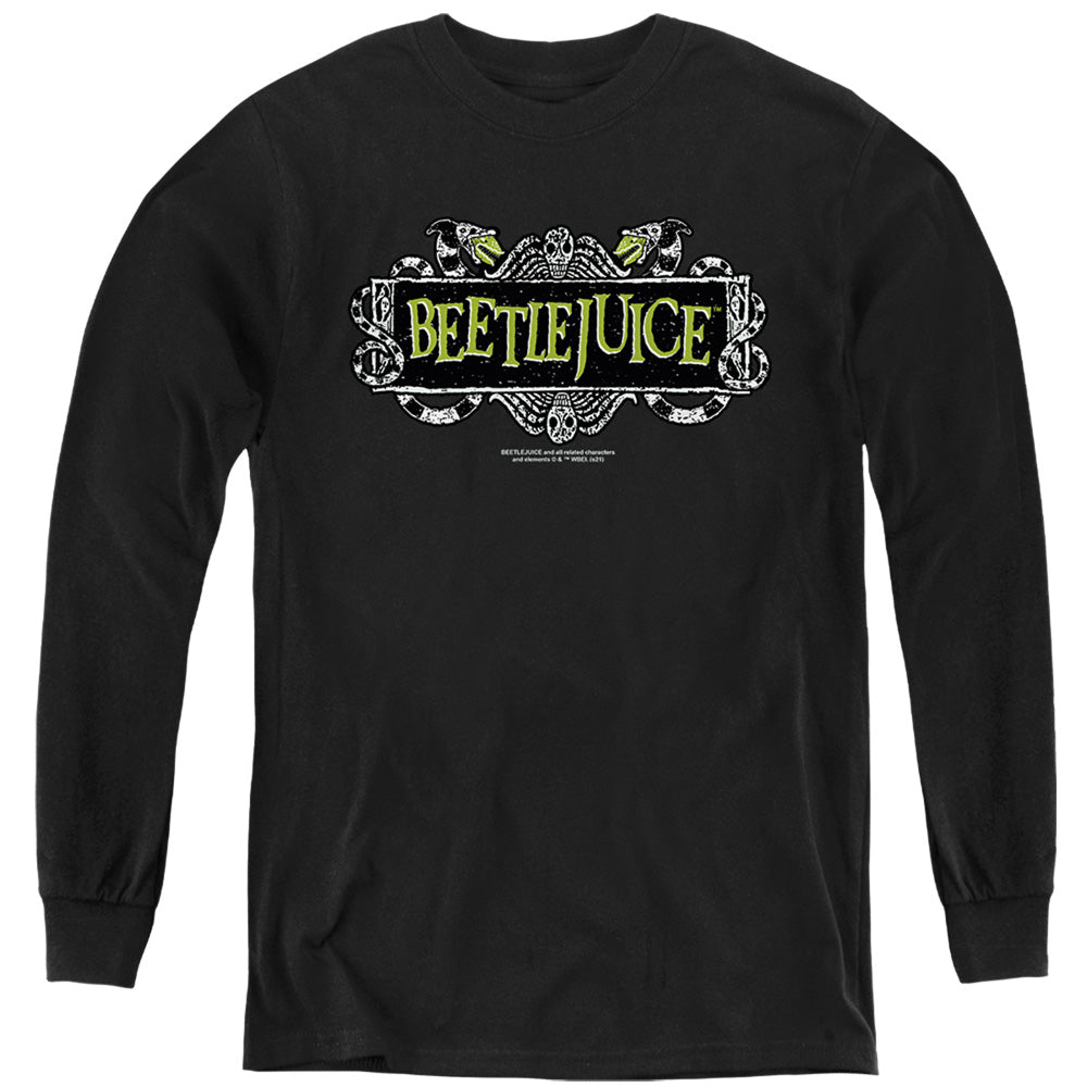 Beetlejuice Movie Logo Youth Long Sleeve T-Shirt