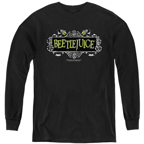 Beetlejuice Movie Logo Youth Long Sleeve T-Shirt