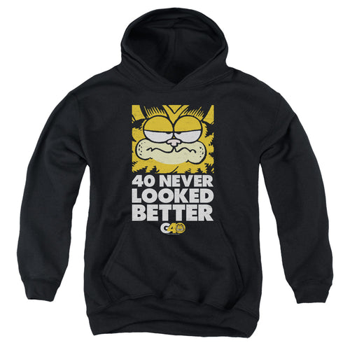 Garfield 40 Looks Youth Hoodie
