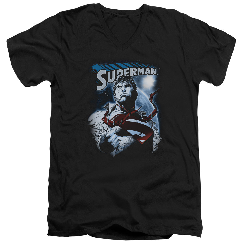Superman Protect Earth V-Neck T-Shirt