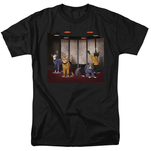Star Trek Cats Beam Meow Up T-Shirt