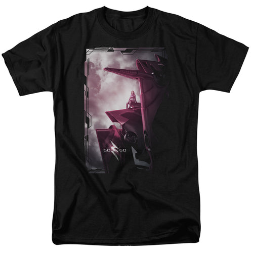 Mighty Morphin Power Rangers: The Movie Pink Zord Poster T-Shirt
