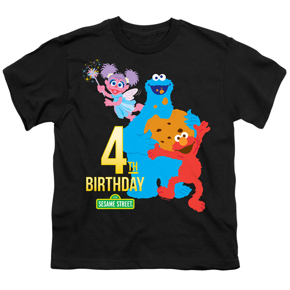 Sesame Street 4TH Birthday Youth/Toddler T-Shirt
