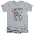 Superman Mad at Rocks V-Neck T-Shirt