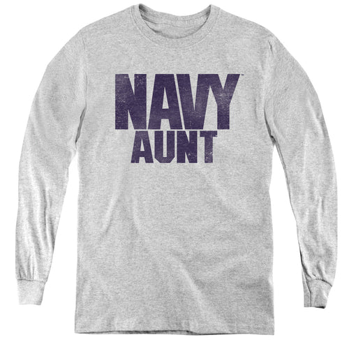 U.S. Navy Aunt Youth Long Sleeve T-Shirt