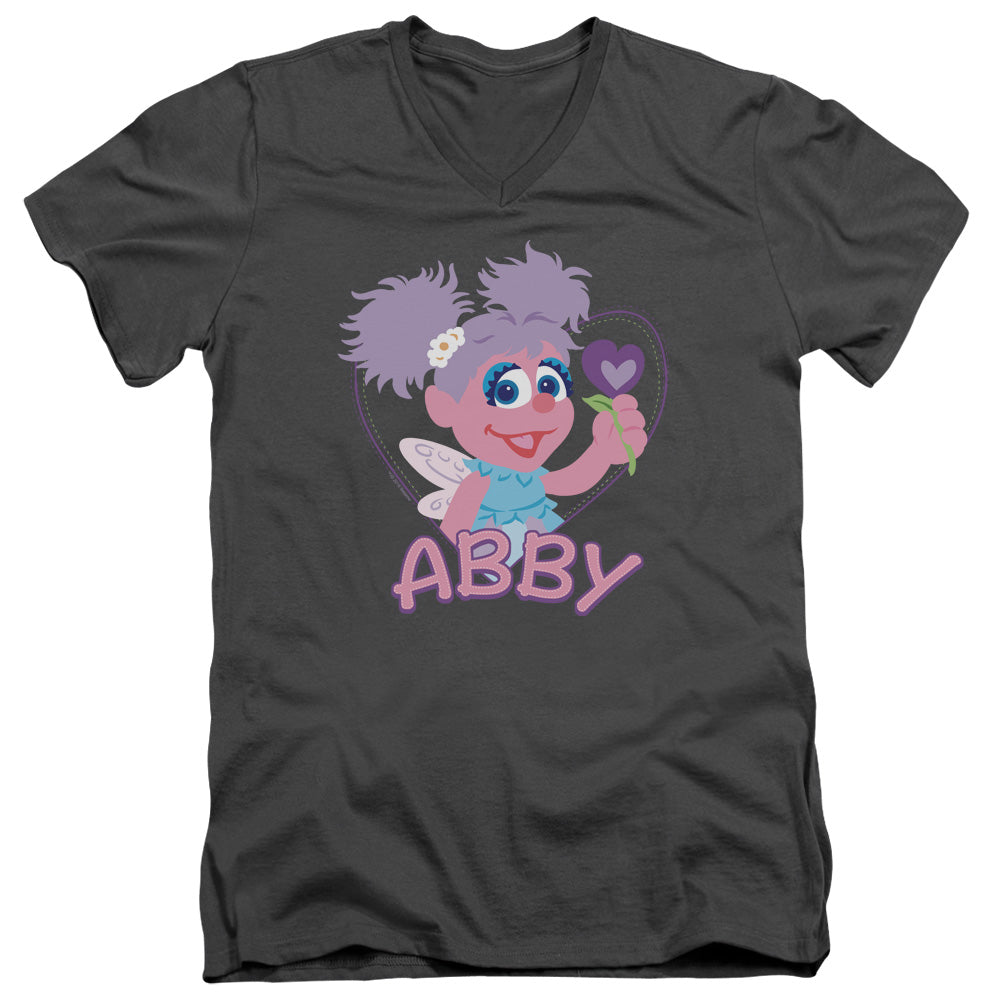 Sesame Street Flat Abby V-Neck T-Shirt