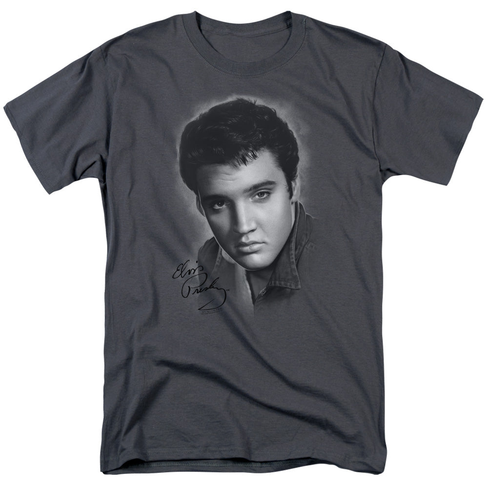 Elvis Presley Grey Portrait T-Shirt