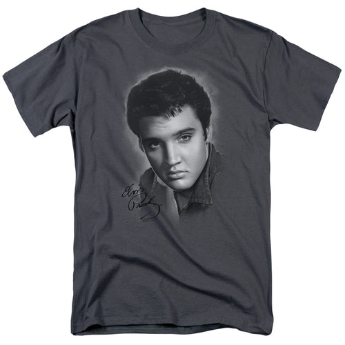 Elvis Presley Grey Portrait T-Shirt