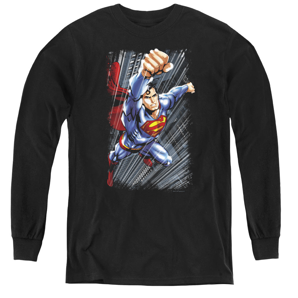 Superman Faster Than Youth Long Sleeve T-Shirt