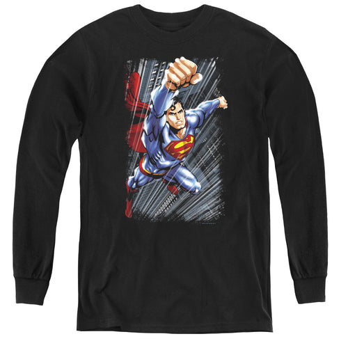 Superman Faster Than Youth Long Sleeve T-Shirt