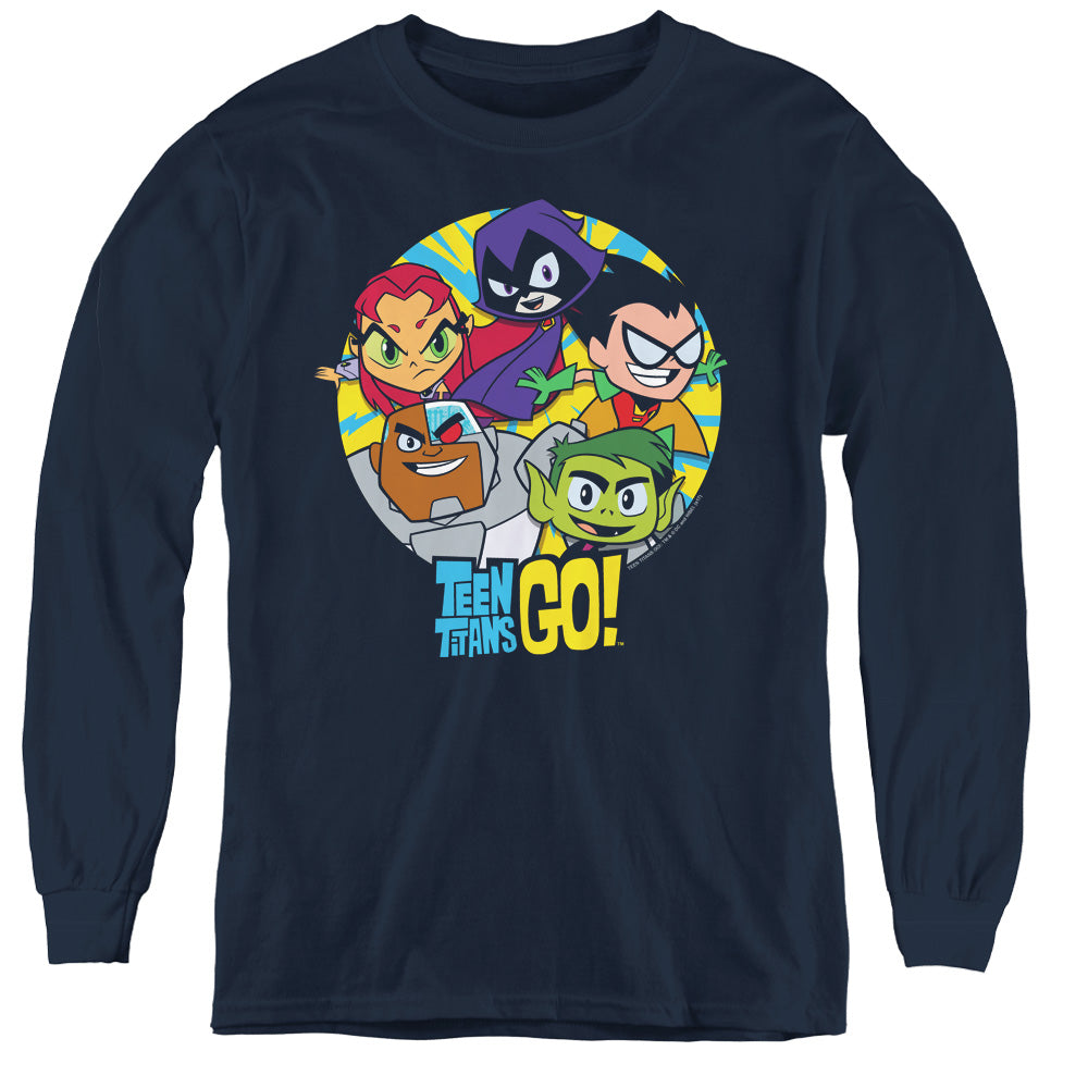 Teen Titans Go! Go Go Group Youth Long Sleeve T-Shirt