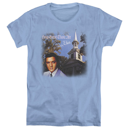 Elvis Presley How Great Thou Art Womens T-Shirt
