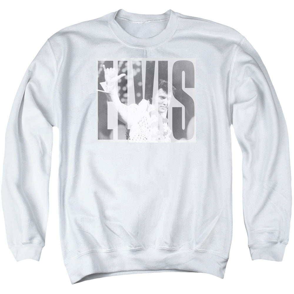 Elvis Presley Aloha Gray Crewneck Sweatshirt