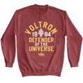 Vintage Red Voltron sweatshirt featuring Voltron 1984 Defender design