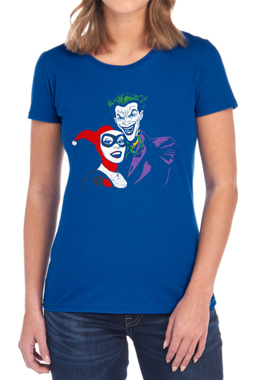 Batman Joker & Harley Womens T-Shirt