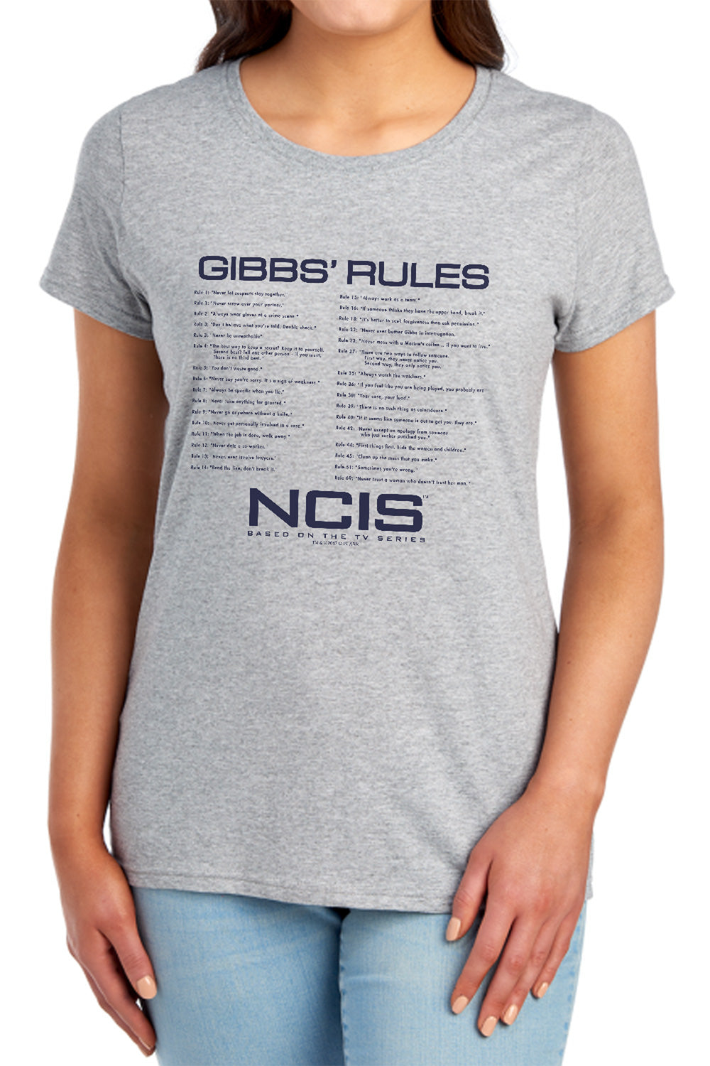NCIS Gibbs Rules Womens T-Shirt