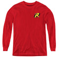 Batman Robin Logo Youth Long Sleeve T-Shirt