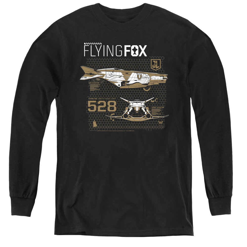 Justice League Flying Fox Youth Long Sleeve T-Shirt