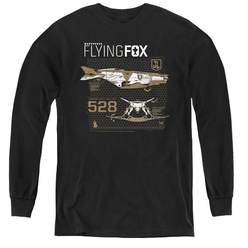 Justice League Flying Fox Youth Long Sleeve T-Shirt