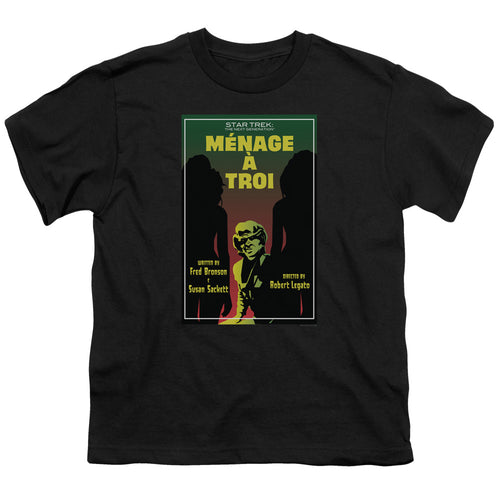 Star Trek Ménage à Troi Black Youth/Toddler T-Shirt