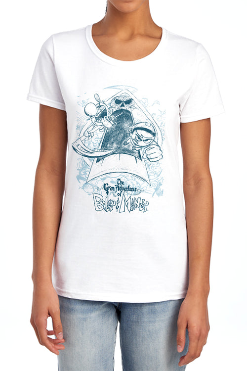 Billy & Mandy Sketched Womens T-Shirt