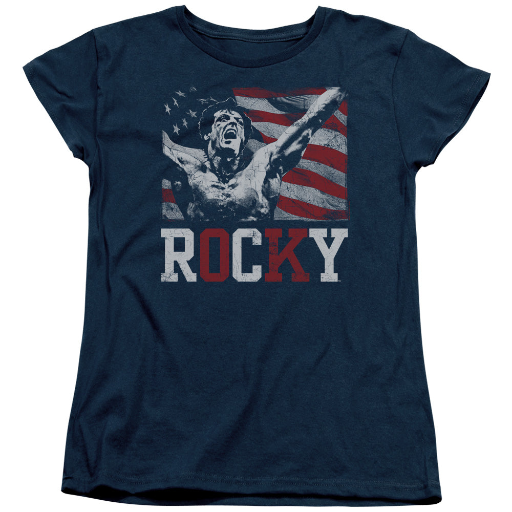 Rocky Flag Champion Womens T-Shirt